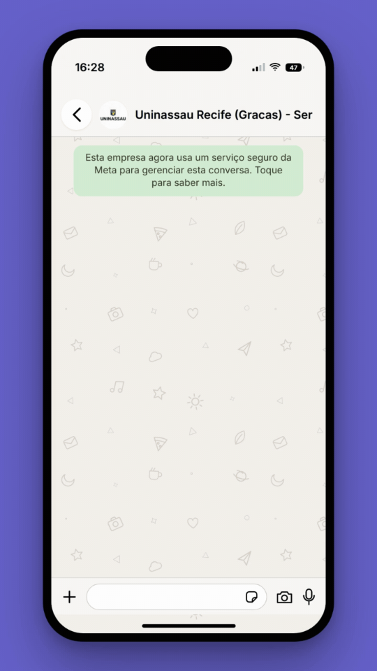 Jornada Click to WhatsApp da UNINASSAU